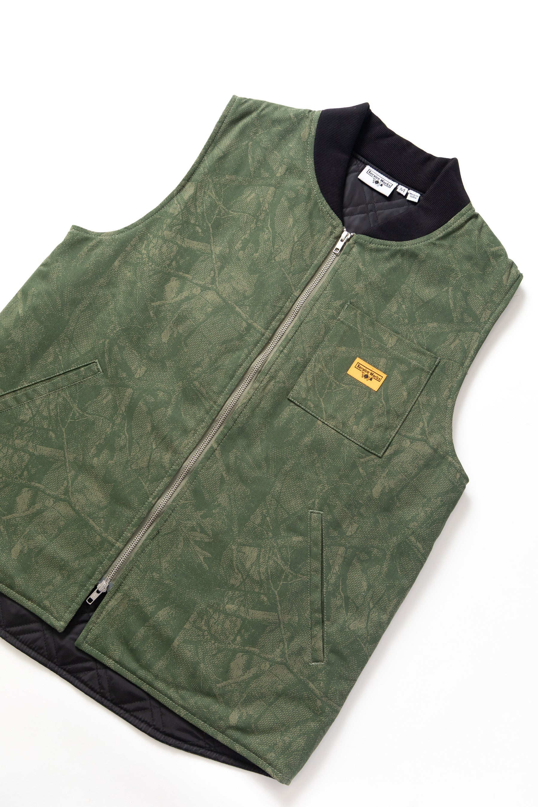 Gilet - Xerox Camo Padded Work Vest - Olive