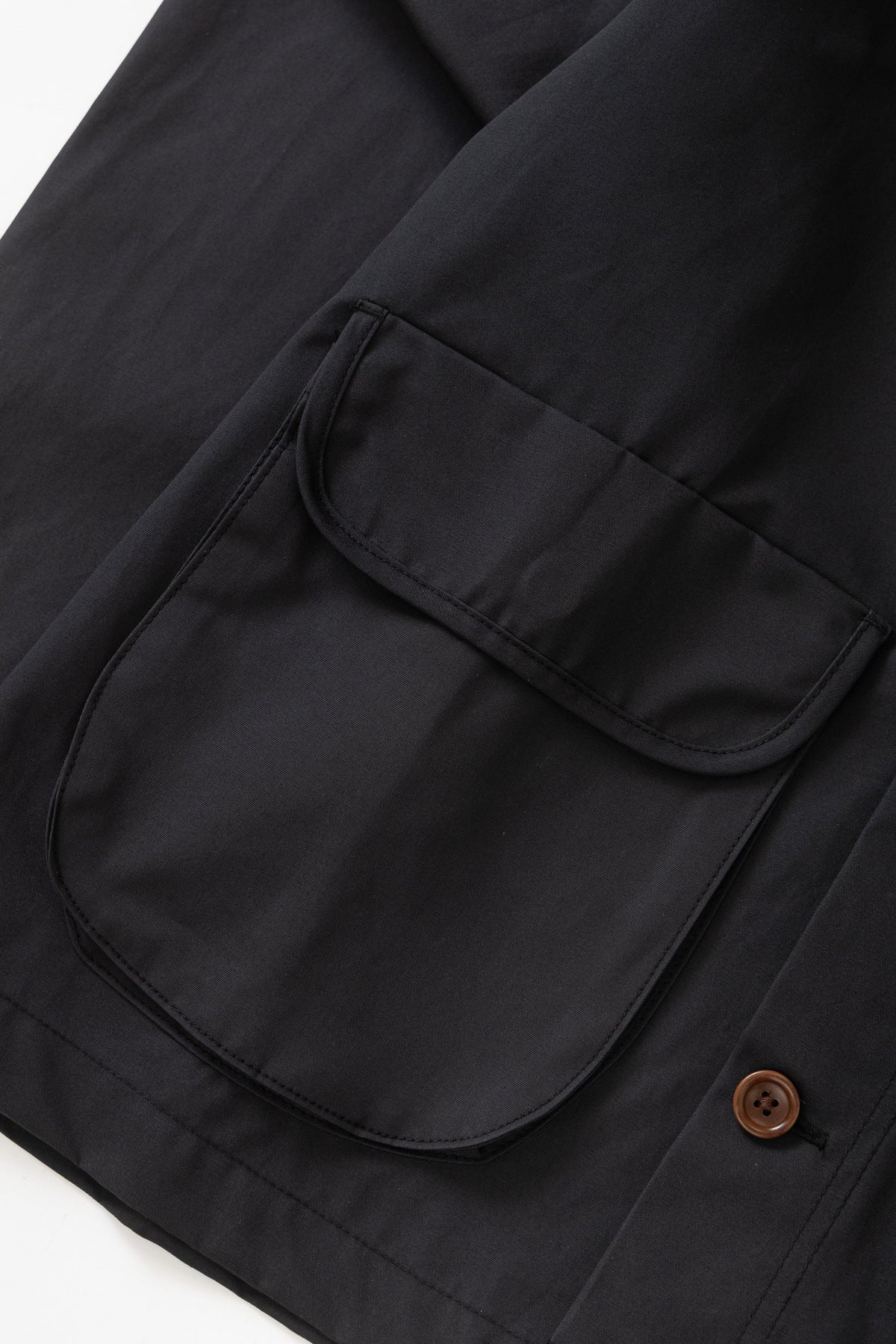 Waxed Barn Coat Black - détail