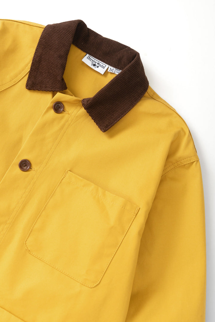 Waxed Barn Coat Ochre - détail