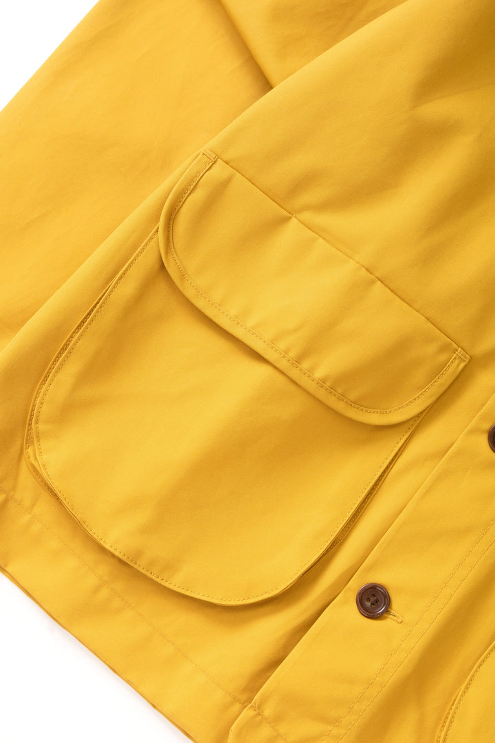 Waxed Barn Coat Ochre - détail