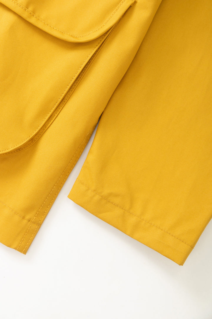 Waxed Barn Coat Ochre - détail