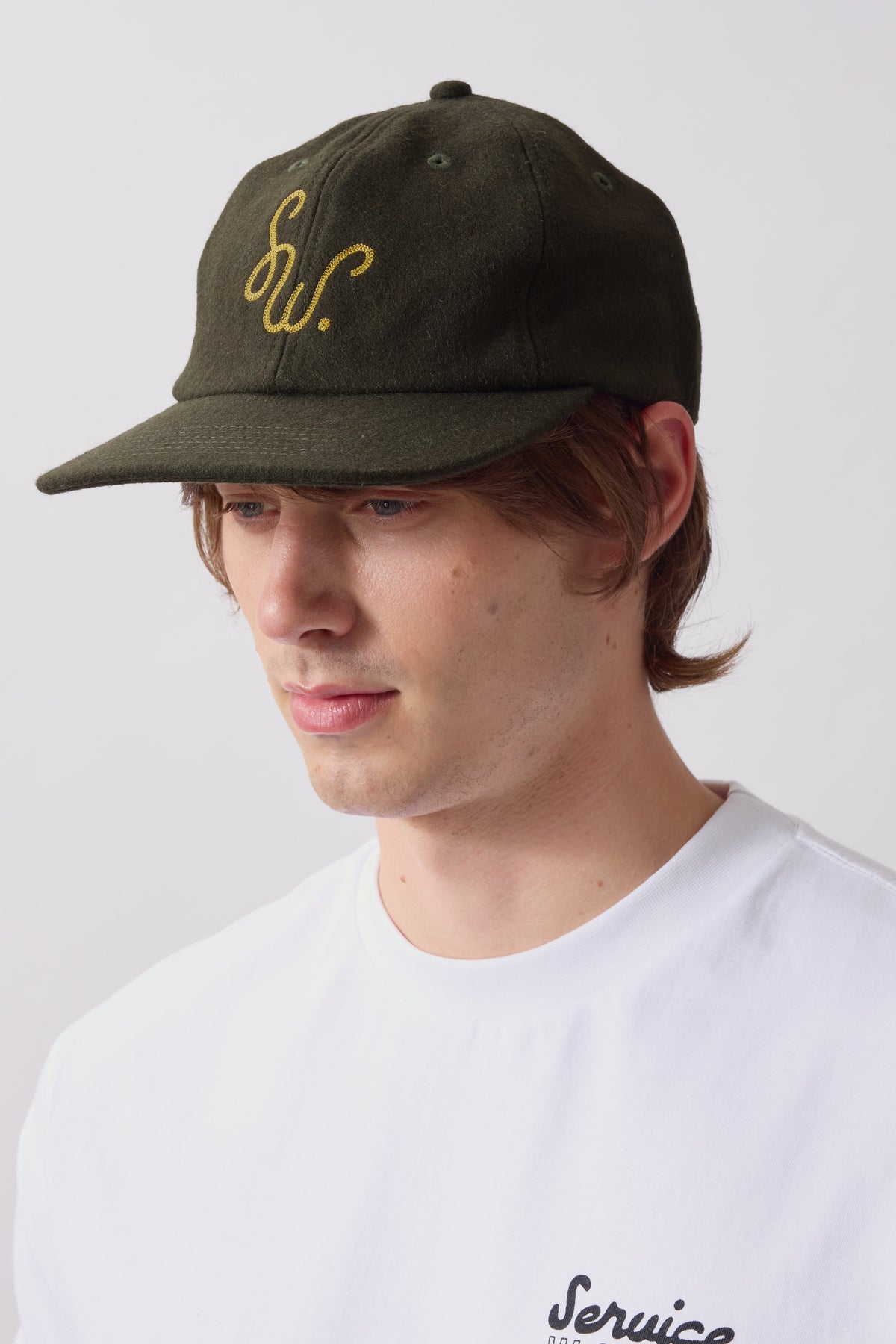 Monogram Cap Dark Moss - portée