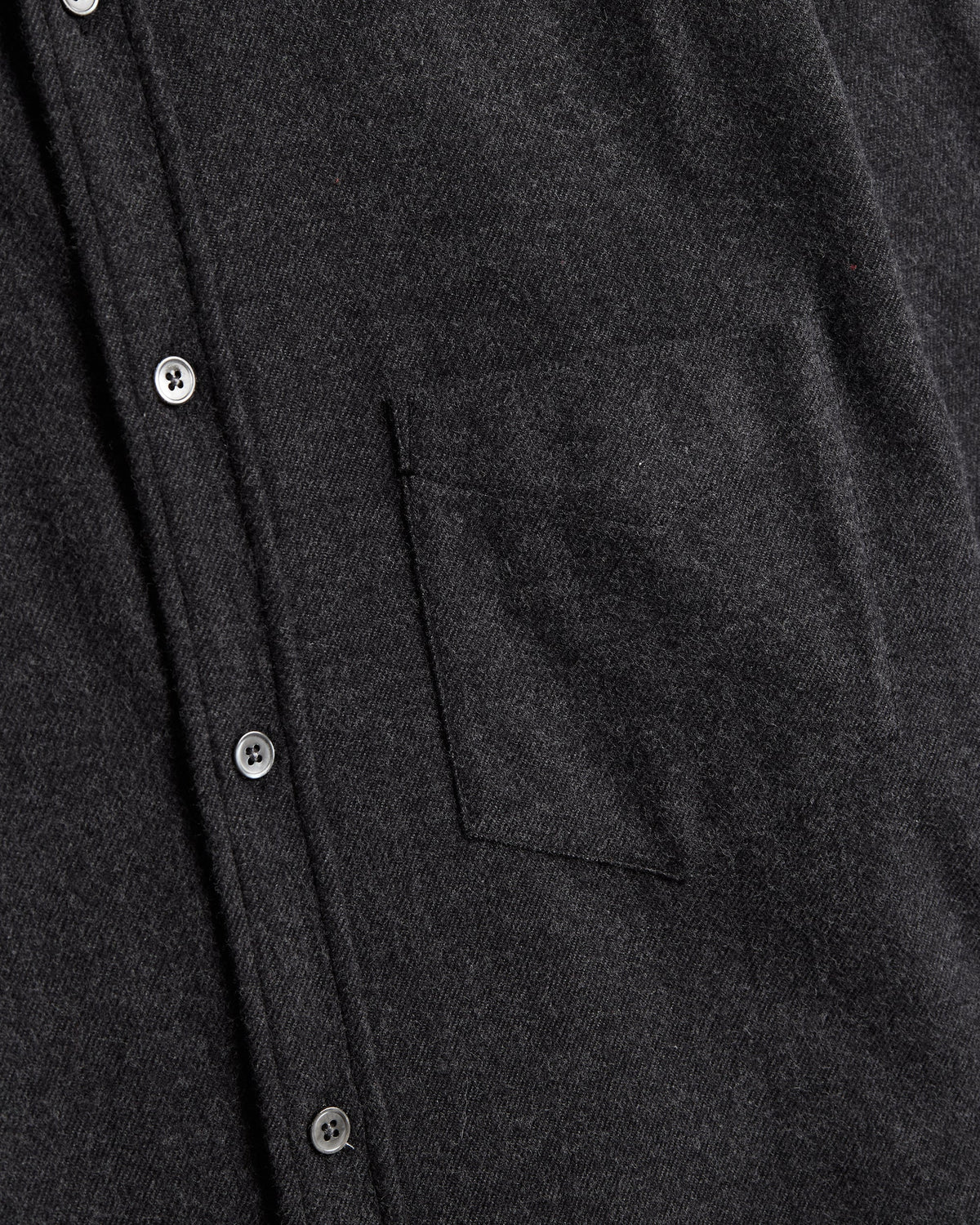 Chemise flanelle TECA Portuguese Flannel gris - vue 3