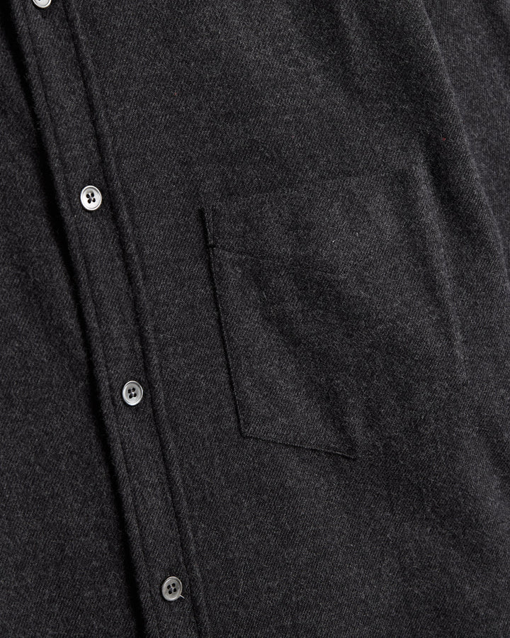 Chemise flanelle TECA Portuguese Flannel gris - vue 3