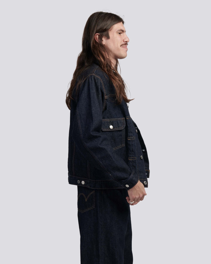 Veste en jean Edwin - portée