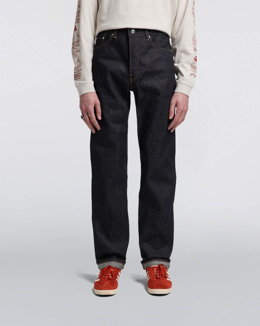 Regular Straight Jeans - Blue - unwashed