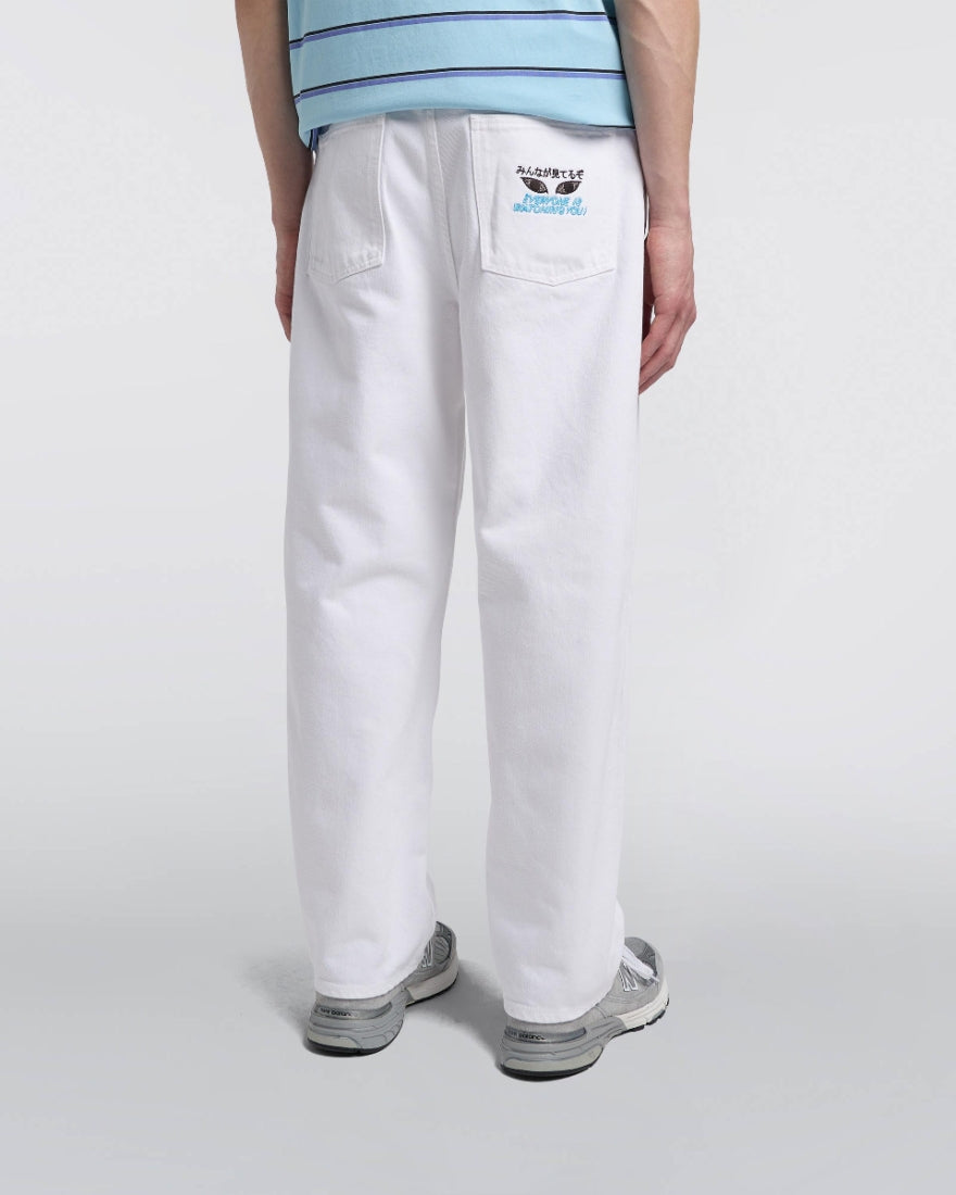Tyrell Pant Optic White - garment dyed