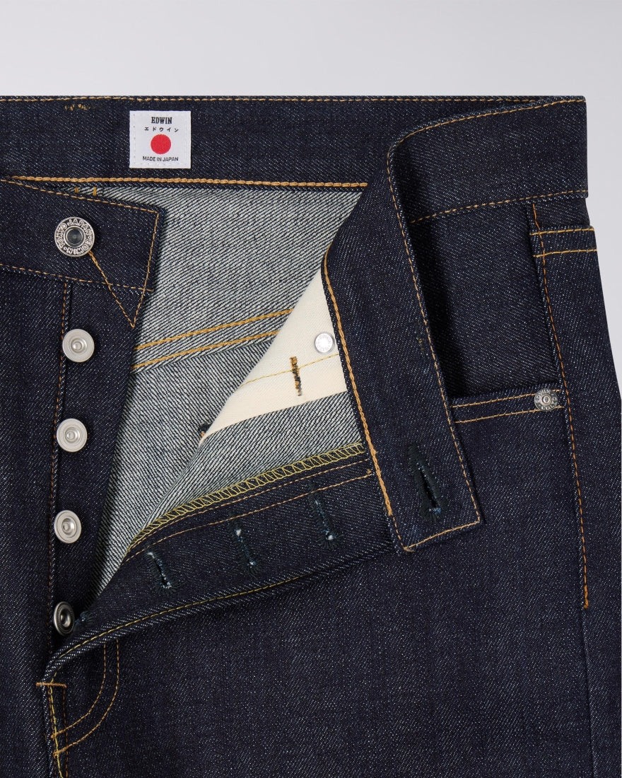 Jean Edwin - détail lisière selvedge rouge