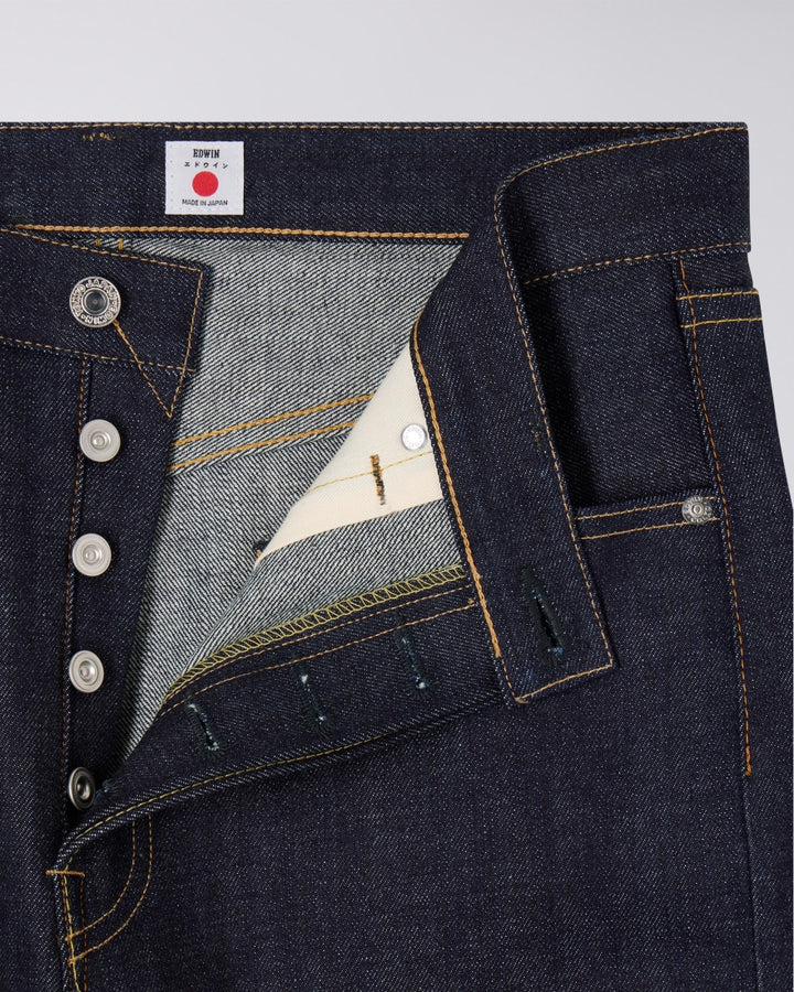 Jean Edwin - détail lisière selvedge rouge