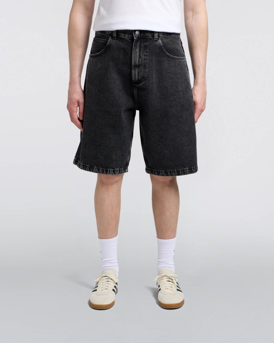 Worker Short - Edwin - Denim Black matt wash