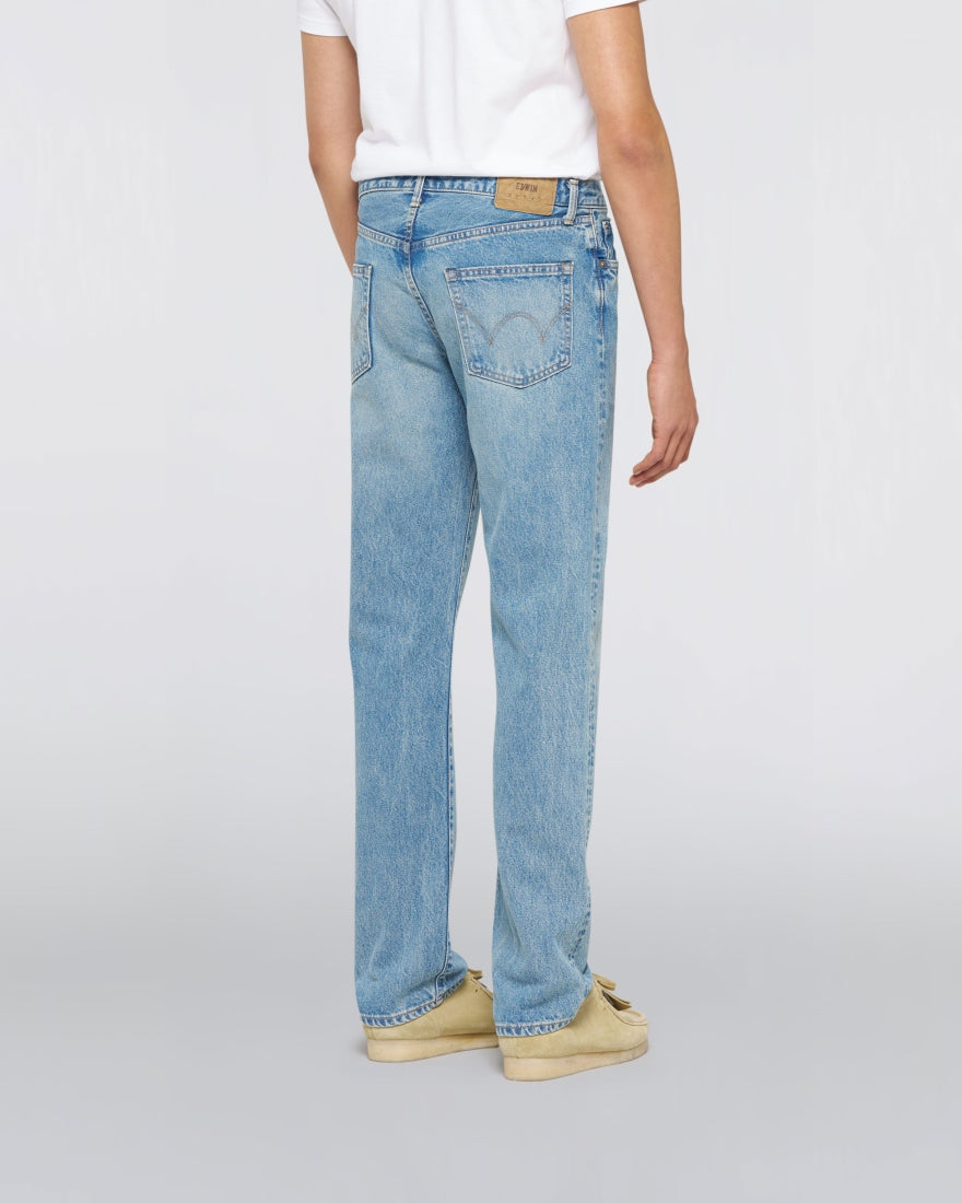 Pantalon Denim Jeans - Regular Straight Jeans - Blue - Mid light used