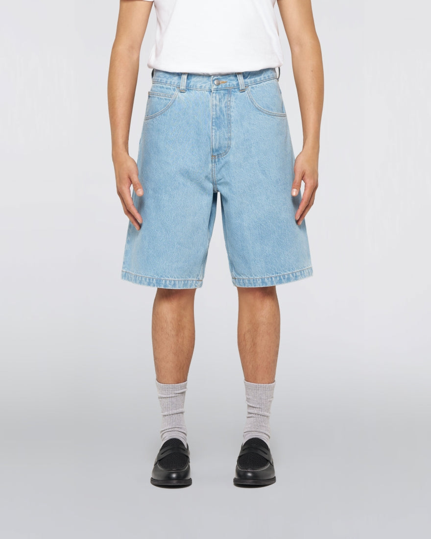 Worker Short - Denim Heavy blue bleach wash - Edwin