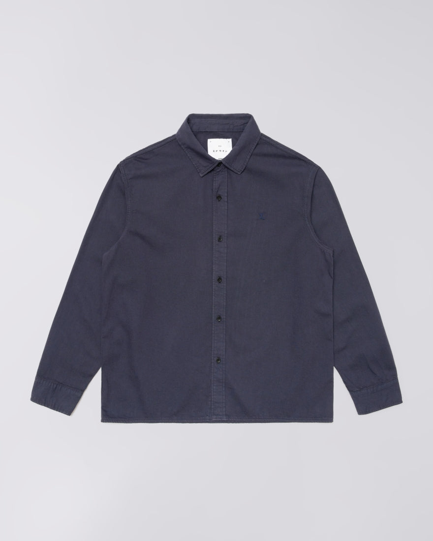 Chemise Sebastian Shirt LS Edwin Night Sky teinte en pièce - vue de face