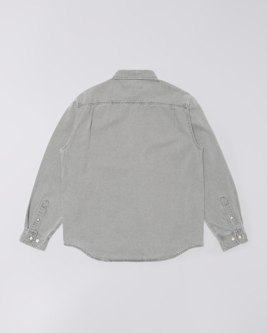 Chemise Arlo Edwin noir délavé - vue de dos