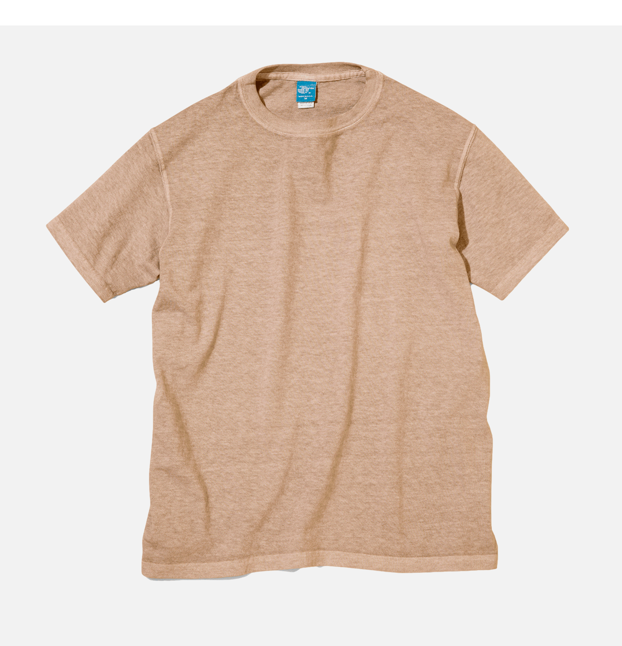 Tee Basic - S/s Crew Tee Straw - Latte