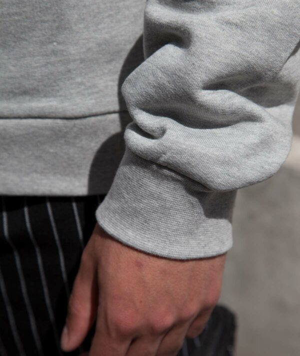 Crew-neck Gris-Chiné avec broderie logo "ATLETICO" – Image 6