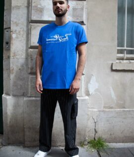 Tee-Shirt en bleu Roi « Calligraphie 2020 »