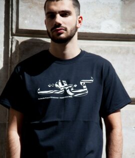 Tee-shirt noir « Calligraphie Twenty »