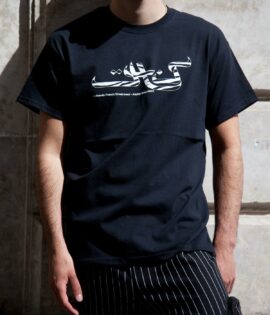 Tee-shirt noir « Calligraphie Twenty »