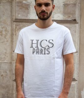 Tee-shirt blanc Logo « HCS Paris »