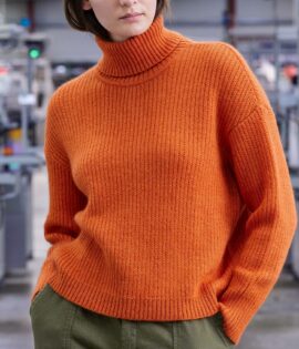 ANCELINE EPICE – Pull col roulé en mohair