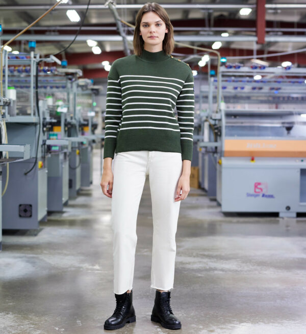 EULALIE - Pull ample rayé – Image 3