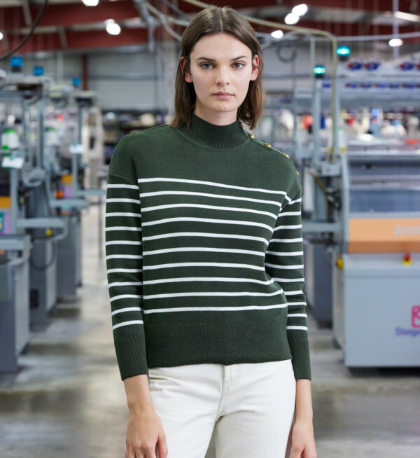 EULALIE - Pull ample rayé