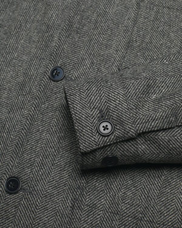 Labura Herringbone Wool - Grey – Image 3