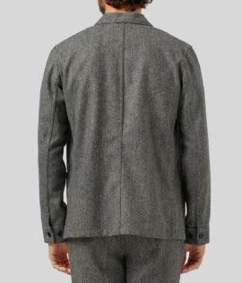 Labura Herringbone Wool – Grey
