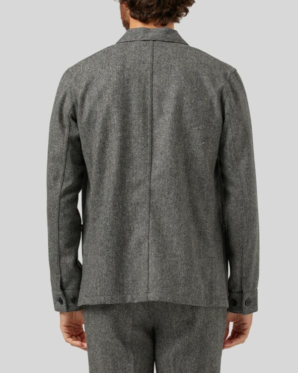 Labura Herringbone Wool - Grey – Image 2