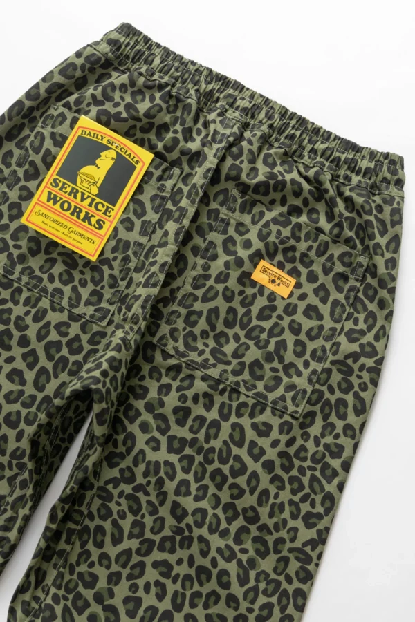 Chef Pants unisex à motifs - Green Leopard - SERVICE WORKS – Image 6