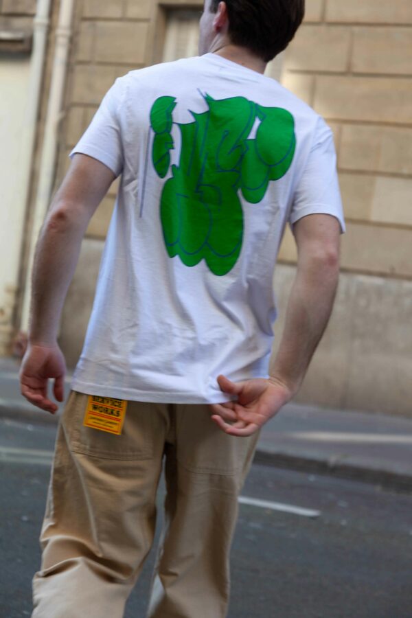 Tee-Shirt BLANC "BIG THROW UP " HARDCORE SESSION – Image 2