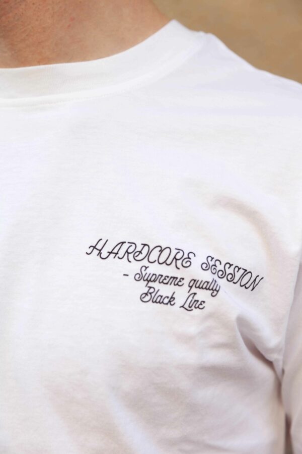 Tee-Shirt BLANC "WING " HARDCORE SESSION – Image 5