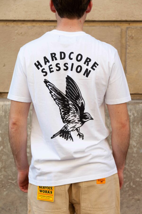 Tee-Shirt BLANC "WING " HARDCORE SESSION