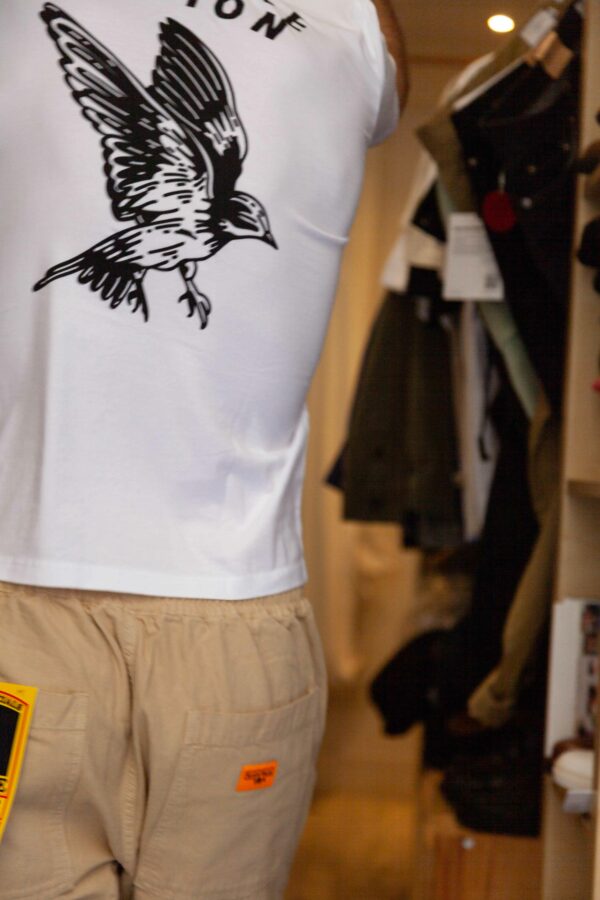 Tee-Shirt BLANC "WING " HARDCORE SESSION – Image 3