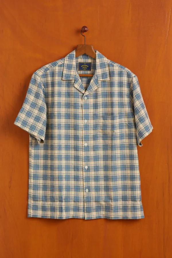 TRAIL - BLUE - Portuguese Flannel summer shirt – Image 6