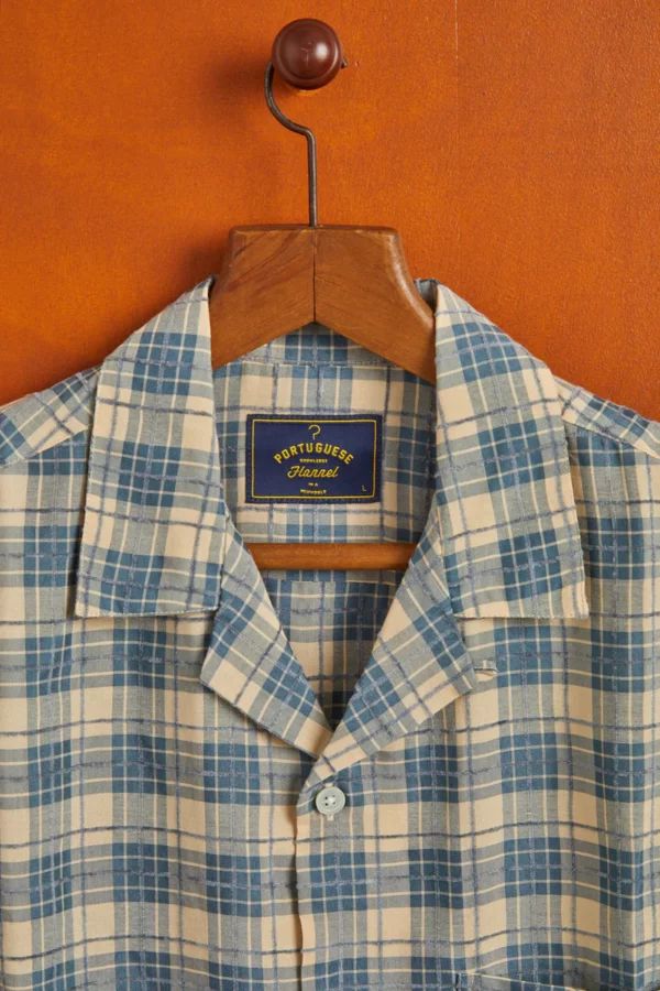 TRAIL - BLUE - Portuguese Flannel summer shirt – Image 3