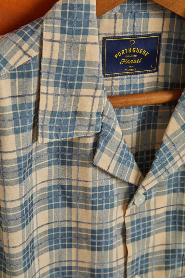 TRAIL - BLUE - Portuguese Flannel summer shirt – Image 4