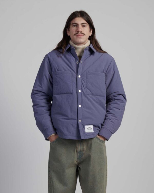 SPHERE PADDED OVERSHIRT LS - Heron