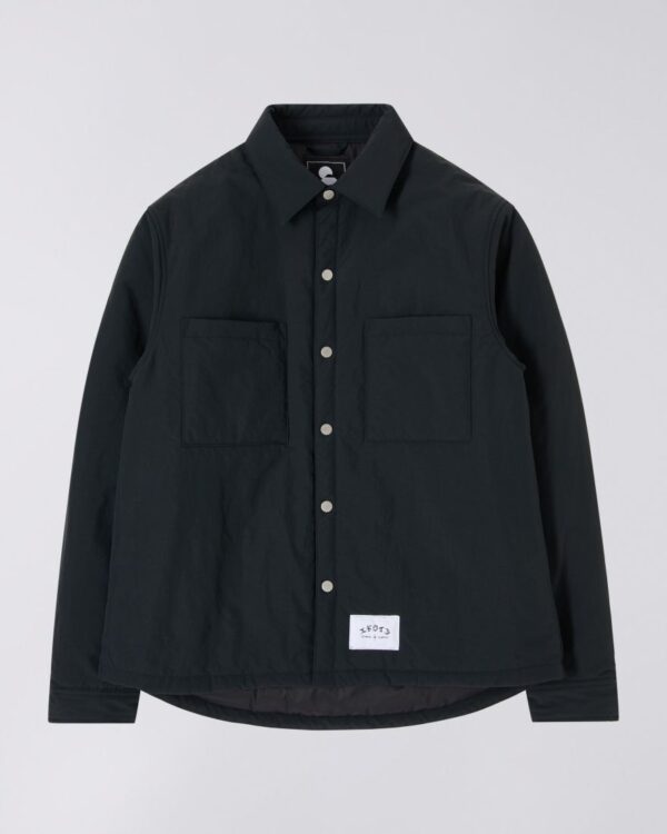 SPHERE PADDED OVERSHIRT LS - Black – Image 5