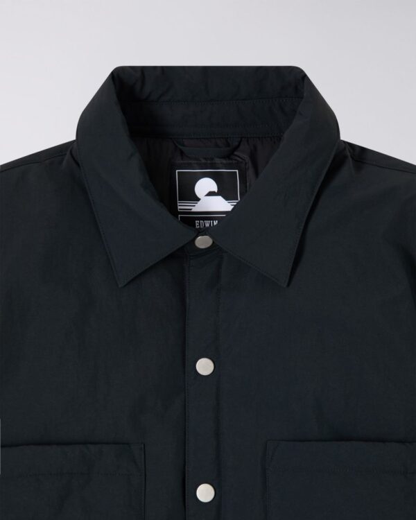 SPHERE PADDED OVERSHIRT LS - Black – Image 4