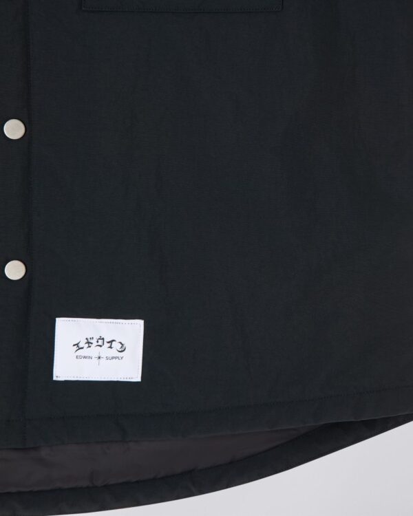 SPHERE PADDED OVERSHIRT LS - Black – Image 7