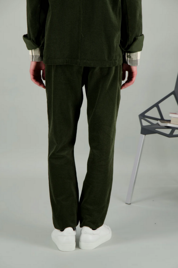 City pant coton BIO Velour Kaki - JAGVI – Image 5