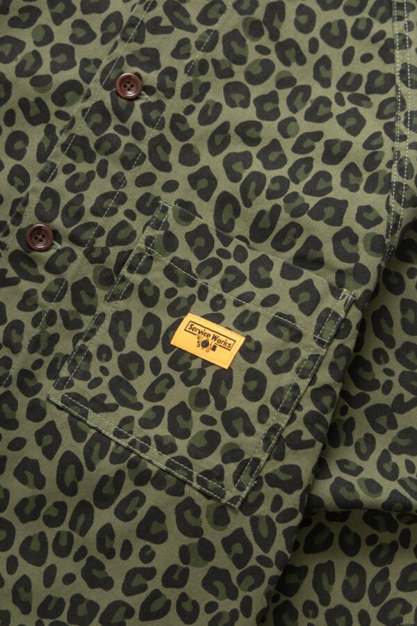 Veste Front Of House à motifs - Green Leopard – Image 4